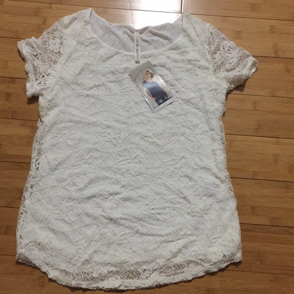 Off white crochet top